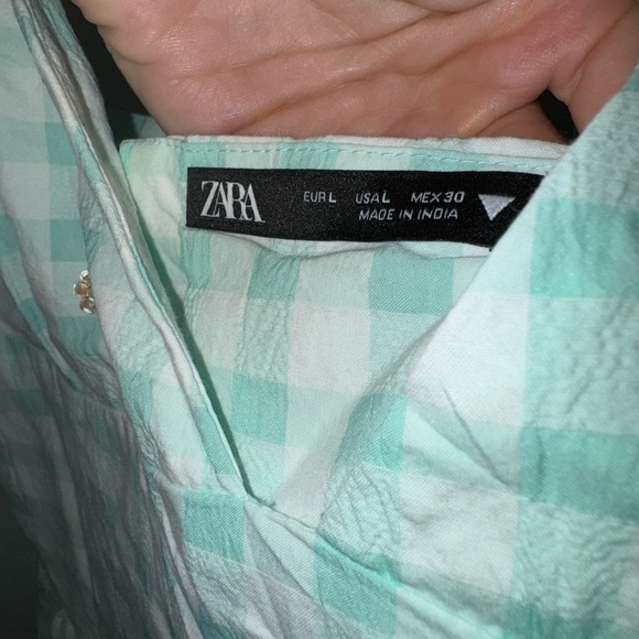 Zara Mini Gingham Dress - Picture 3 of 3